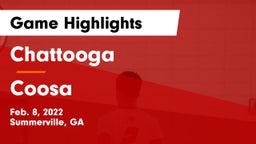 Chattooga  vs Coosa  Game Highlights - Feb. 8, 2022
