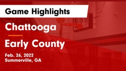 Chattooga  vs Early County  Game Highlights - Feb. 26, 2022