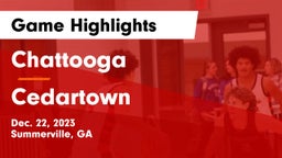 Chattooga  vs Cedartown  Game Highlights - Dec. 22, 2023
