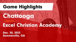 Chattooga  vs Excel Christian Academy Game Highlights - Dec. 30, 2023