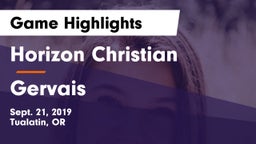 Horizon Christian  vs Gervais Game Highlights - Sept. 21, 2019