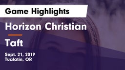 Horizon Christian  vs Taft Game Highlights - Sept. 21, 2019