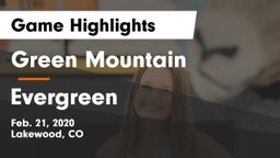 Green Mountain  vs Evergreen  Game Highlights - Feb. 21, 2020