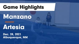 Manzano  vs Artesia  Game Highlights - Dec. 28, 2021
