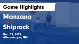 Manzano  vs Shiprock Game Highlights - Dec. 29, 2021
