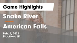 Snake River  vs American Falls  Game Highlights - Feb. 3, 2022