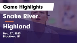 Snake River  vs Highland  Game Highlights - Dec. 27, 2023