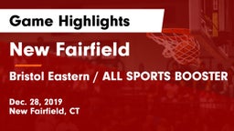 New Fairfield  vs Bristol Eastern  / ALL SPORTS BOOSTER Game Highlights - Dec. 28, 2019