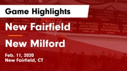 New Fairfield  vs New Milford  Game Highlights - Feb. 11, 2020