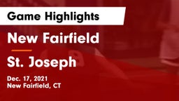 New Fairfield  vs St. Joseph  Game Highlights - Dec. 17, 2021