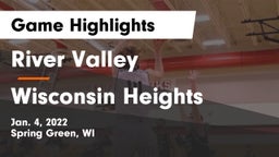 River Valley  vs Wisconsin Heights  Game Highlights - Jan. 4, 2022