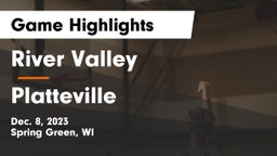 River Valley  vs Platteville  Game Highlights - Dec. 8, 2023