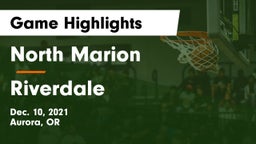 North Marion  vs Riverdale  Game Highlights - Dec. 10, 2021
