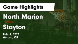 North Marion  vs Stayton  Game Highlights - Feb. 7, 2023