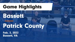 Bassett  vs Patrick County  Game Highlights - Feb. 2, 2022