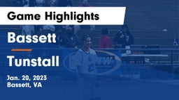 Bassett  vs Tunstall  Game Highlights - Jan. 20, 2023