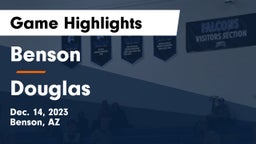 Benson  vs Douglas  Game Highlights - Dec. 14, 2023