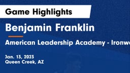Benjamin Franklin  vs American Leadership Academy - Ironwood Game Highlights - Jan. 13, 2023