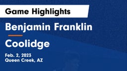 Benjamin Franklin  vs Coolidge  Game Highlights - Feb. 2, 2023