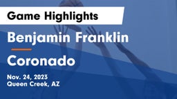 Benjamin Franklin  vs Coronado  Game Highlights - Nov. 24, 2023