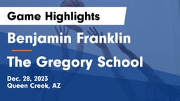 Benjamin Franklin  vs The Gregory School Game Highlights - Dec. 28, 2023