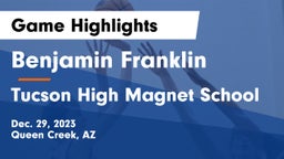 Benjamin Franklin  vs Tucson High Magnet School Game Highlights - Dec. 29, 2023