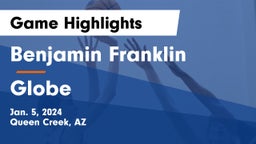 Benjamin Franklin  vs Globe  Game Highlights - Jan. 5, 2024