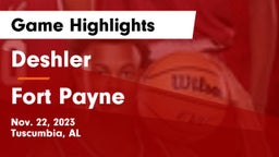 Deshler  vs Fort Payne  Game Highlights - Nov. 22, 2023