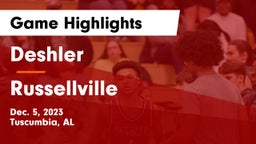 Deshler  vs Russellville  Game Highlights - Dec. 5, 2023