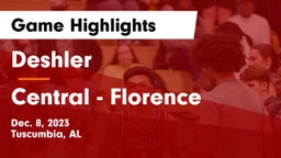 Deshler  vs Central  - Florence Game Highlights - Dec. 8, 2023