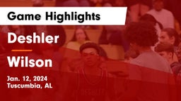 Deshler  vs Wilson  Game Highlights - Jan. 12, 2024