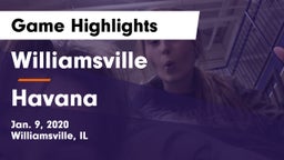 Williamsville  vs Havana  Game Highlights - Jan. 9, 2020