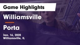 Williamsville  vs Porta  Game Highlights - Jan. 16, 2020