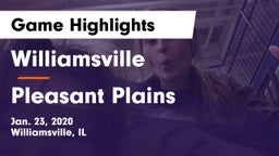 Williamsville  vs Pleasant Plains Game Highlights - Jan. 23, 2020