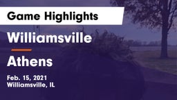 Williamsville  vs Athens  Game Highlights - Feb. 15, 2021