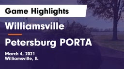 Williamsville  vs Petersburg PORTA Game Highlights - March 4, 2021