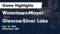 Watertown-Mayer  vs Glencoe-Silver Lake  Game Highlights - Feb. 22, 2024