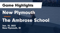 New Plymouth  vs The Ambrose School Game Highlights - Jan. 10, 2023