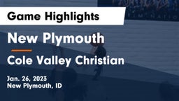 New Plymouth  vs Cole Valley Christian  Game Highlights - Jan. 26, 2023