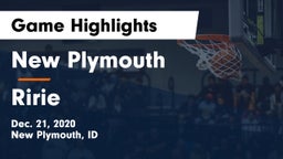 New Plymouth  vs Ririe  Game Highlights - Dec. 21, 2020