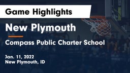 New Plymouth  vs Compass Public Charter School Game Highlights - Jan. 11, 2022