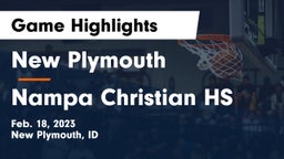 New Plymouth  vs Nampa Christian HS Game Highlights - Feb. 18, 2023