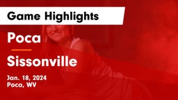 Poca  vs Sissonville  Game Highlights - Jan. 18, 2024