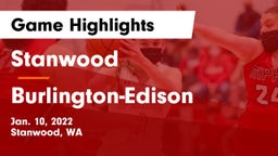 Stanwood  vs Burlington-Edison  Game Highlights - Jan. 10, 2022