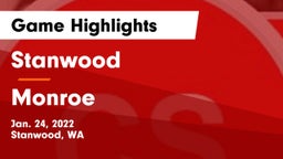 Stanwood  vs Monroe  Game Highlights - Jan. 24, 2022