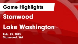 Stanwood  vs Lake Washington  Game Highlights - Feb. 25, 2023