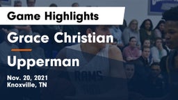 Grace Christian  vs Upperman  Game Highlights - Nov. 20, 2021