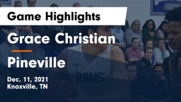 Grace Christian  vs Pineville  Game Highlights - Dec. 11, 2021