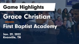 Grace Christian  vs First Baptist Academy Game Highlights - Jan. 29, 2022