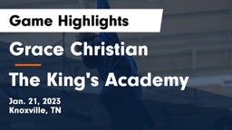 Grace Christian  vs The King's Academy Game Highlights - Jan. 21, 2023